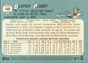 2014 Topps Heritage #149 Buster Posey Back