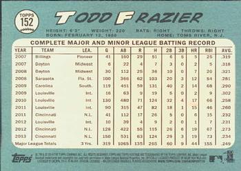 2014 Topps Heritage #152 Todd Frazier Back