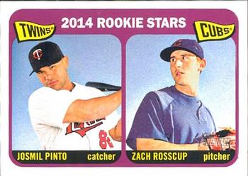 2014 Topps Heritage #201 Twins/Cubs Rookie Stars (Josmil Pinto / Zach Rosscup) Front