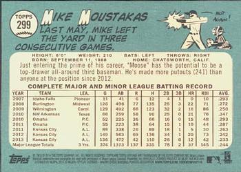 2014 Topps Heritage #299 Mike Moustakas Back