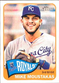 2014 Topps Heritage #299 Mike Moustakas Front