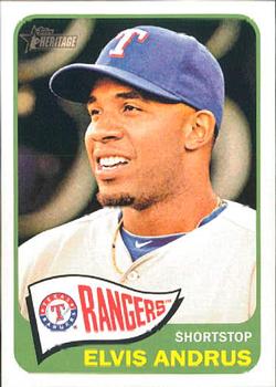 2014 Topps Heritage #326 Elvis Andrus Front