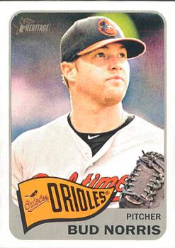 2014 Topps Heritage #417 Bud Norris Front