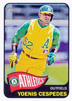 2014 Topps Heritage #425 Yoenis Cespedes Front