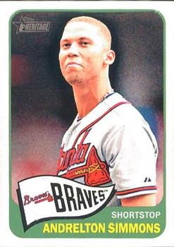 2014 Topps Heritage #435 Andrelton Simmons Front