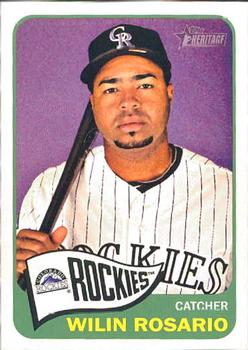 2014 Topps Heritage #481 Wilin Rosario Front