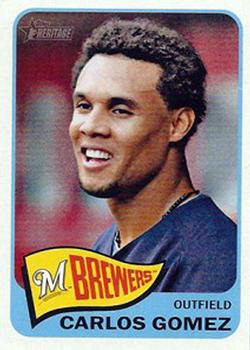 2014 Topps Heritage #457 Carlos Gomez Front