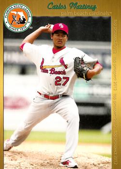 2012 Grandstand Florida State League Top Prospects #NNO Carlos Martinez Front
