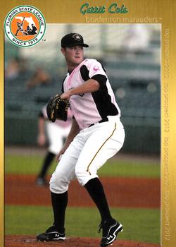 2012 Grandstand Florida State League Top Prospects #NNO Gerrit Cole Front