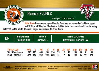 2012 Grandstand Florida State League Top Prospects #NNO Ramon Flores Back