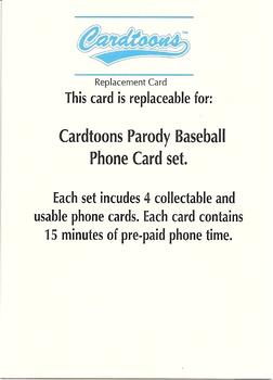 1995 Cardtoons - Replacement Cards #3 Replacement Card No. 3 Front
