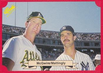 1988 Classic Red #151 Mark McGwire / Don Mattingly Front