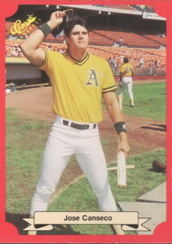 1988 Classic Red #165 Jose Canseco Front