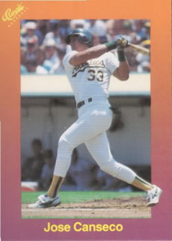 1989 Classic #103 Jose Canseco Front