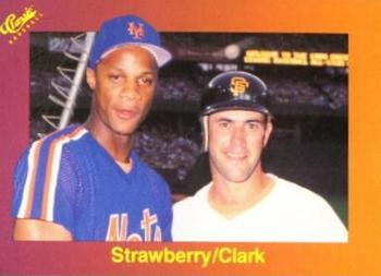 1989 Classic #NNO Darryl Strawberry / Will Clark Front