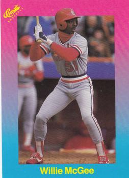 1989 Classic #98 Willie McGee Front