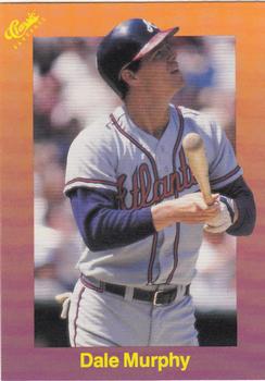 1989 Classic #124 Dale Murphy Front