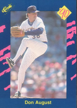 1990 Classic Blue #124 Don August Front