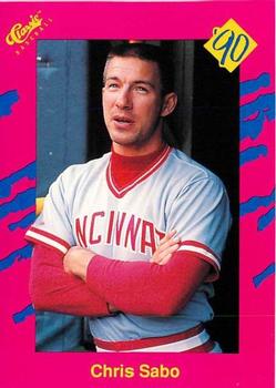 1990 Classic Update #T43 Chris Sabo Front