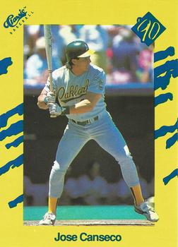 1990 Classic Yellow #T32 Jose Canseco Front