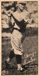 1923 W572 #NNO George Sisler Front