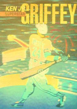 1992 Arena Kid Griff Holograms Silver - Gold #5 Ken Griffey Jr. Front