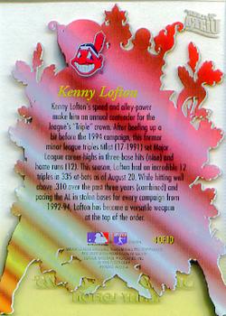 1996 Ultra - Season Crowns #4 Kenny Lofton Back