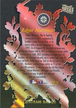1996 Ultra - Season Crowns #6 Edgar Martinez Back