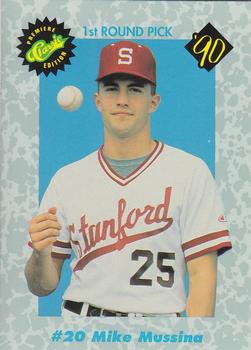 1990 Classic Draft Picks #20 Mike Mussina   Front
