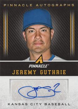 2013 Pinnacle - Autographs #JG Jeremy Guthrie Front