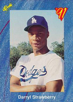 1991 Classic I #T68 Darryl Strawberry Front