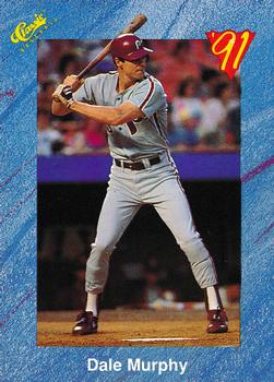 1991 Classic I #T96 Dale Murphy Front