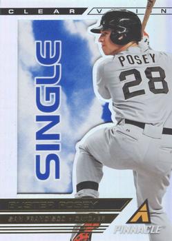2013 Pinnacle - Clear Vision Hitting Single #CV5 Buster Posey Front