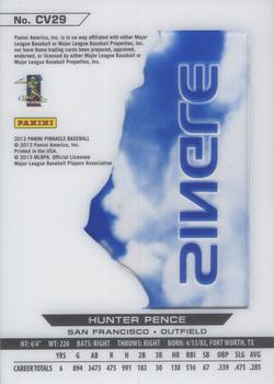 2013 Pinnacle - Clear Vision Hitting Single #CV29 Hunter Pence Back