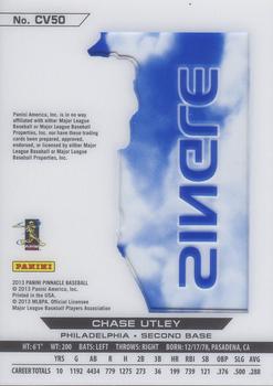 2013 Pinnacle - Clear Vision Hitting Single #CV50 Chase Utley Back