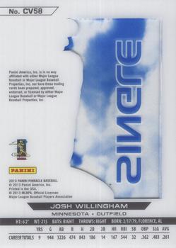 2013 Pinnacle - Clear Vision Hitting Single #CV58 Josh Willingham Back