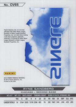 2013 Pinnacle - Clear Vision Hitting Single #CV65 Ryne Sandberg Back