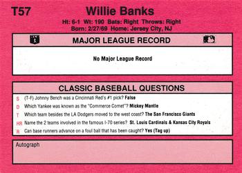 1991 Classic II #T57 Willie Banks Back