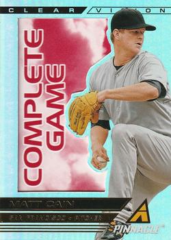2013 Pinnacle - Clear Vision Pitching Complete Game #CV14 Matt Cain Front