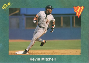 1991 Classic III #T59 Kevin Mitchell Front