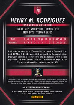 2013 Pinnacle - Museum Collection #176 Henry Rodriguez Back