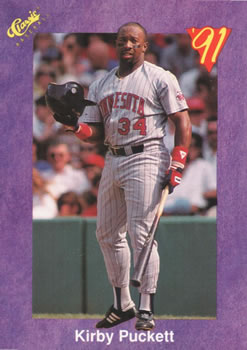 1991 Classic #111 Kirby Puckett Front