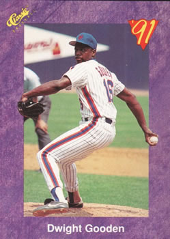 1991 Classic #121 Dwight Gooden Front