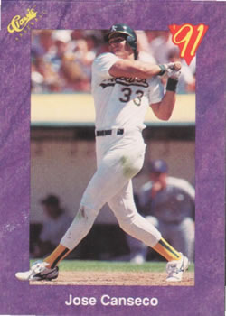 1991 Classic #135 Jose Canseco Front