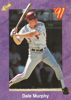 1991 Classic #148 Dale Murphy Front