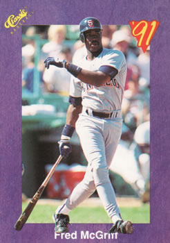 1991 Classic #163 Fred McGriff Front