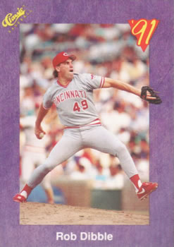 1991 Classic #168 Rob Dibble Front