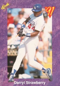 1991 Classic #177 Darryl Strawberry Front