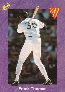 1991 Classic #181 Frank Thomas Front
