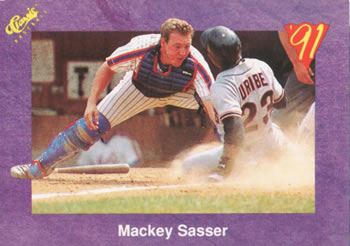 1991 Classic #37 Mackey Sasser Front